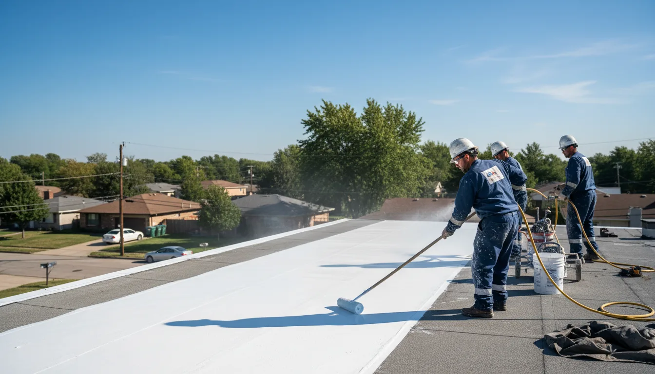 Commercial roof coating in Madrid, IA near me